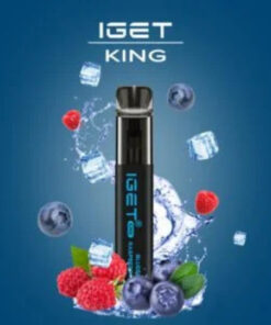 iGET KING VAPE 2600 PUFF – BLUEBERRY RASPBERRY ICE