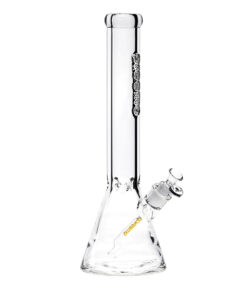 16" 9mm Preemo Clear Embossed Logo Beaker Bong