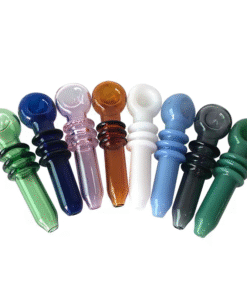 4.5" Glass Pipe w/ Triple Grip - Random Color