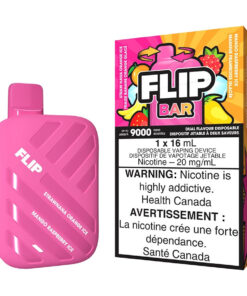 Flip Bar Disposable Vape Device - Straw Nana Orange Ice And Mango Raspberry Ice