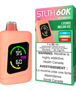 STLTH 60K Disposable Vape Device - Lychee Melon Ice