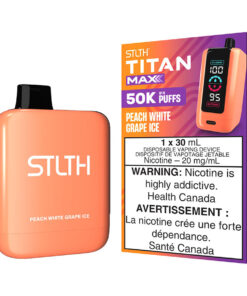 STLTH Titan Max Disposable Vape Device - Peach White Grape Ice