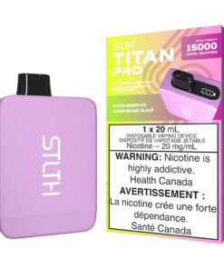 STLTH Titan Pro Disposable Vape Device - White Grape Ice