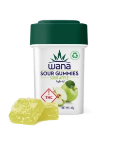 SOUR APPLE (HIGH-DOSE MED) // HYBRID Wana Gummies