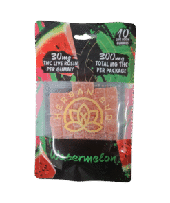 Delta-9 THC Gummies – 300mg – Watermelon