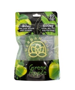 Delta-9 THC Gummies – 300mg – Green Apple