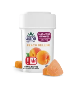 PEACH BELLINI (MED) Wana Gummies