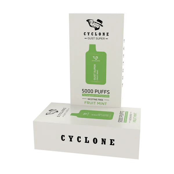 Nicotine Free Gust Super Fruit Mint Rechargeable Disposable