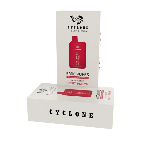 Nicotine Free Gust Super Fruit Punch Rechargeable Disposable Vape