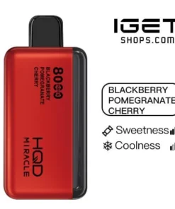 HQD Miracle 8000 – Blackberry Pomegranate Cherry