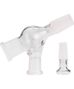 14mm Female to 14mm Male Pass-Through Glass Adapter