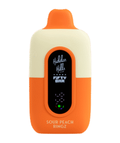 Sour Peach Ringz Hidden Hills X Fifty Bar - Consumer / 50mg / Single