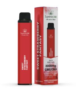 CBD Disposable Vape – Sweet Strawberry Fantasy (2000mg)