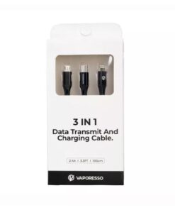 VAPORESSO 3 IN 1 DATA TRANSMIT & CHARGING CABLE