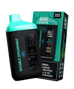 BLVK Bar 20K Disposable Vape  (5%, 20000 Puffs) - Double Spearmint Ice