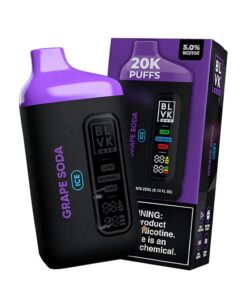 BLVK Bar 20K Disposable Vape  (5%, 20000 Puffs) - Grape Soda Ice