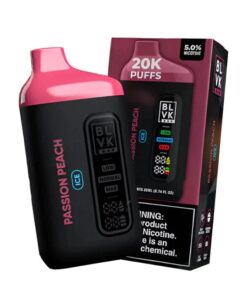 BLVK Bar 20K Disposable Vape  (5%, 20000 Puffs) - Passion Peach Ice