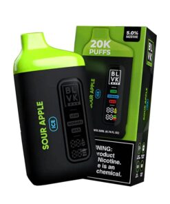 BLVK Bar 20K Disposable Vape  (5%, 20000 Puffs) - Sour Apple Ice