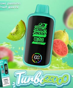 Bounce Turbo 25000 Disposable Vape (5%, 25000 Puffs) - Kiwi Passion Fruit Guava