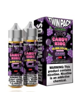 Candy King Twin Pack Bubblegum Grape 2x 60ml Vape Juice