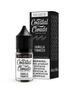 Coastal Clouds Vanilla Tobacco Nic Salt Vape Juice 30ml