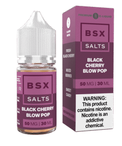 Glas BSX Black Cherry Blow Pop Nic Salt Vape Juice 30ml