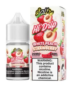 Hi-Drip White Peach Strawberry 30ml Nic Salt Vape Juice