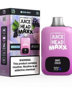 Juice Head Maxx 10000 Disposable Vape  (5%, 10000 Puffs) - Freeze Grape Cooler