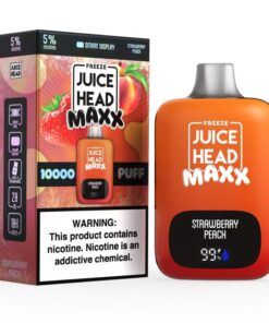Juice Head Maxx 10000 Disposable Vape  (5%, 10000 Puffs) - Freeze Strawberry Peach