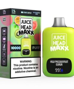 Juice Head Maxx 10000 Disposable Vape  (5%, 10000 Puffs) - Kiwi Passionfruit Guava
