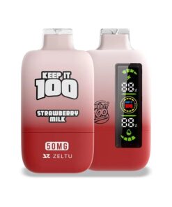 Keep It 100 20K Disposable Vape  (5%, 20000 Puffs) - Strawberry Milk