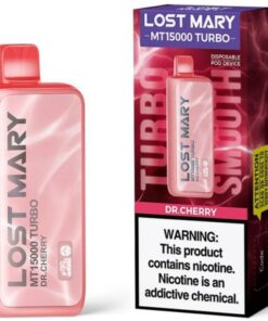 Lost Mary MT15000 Turbo Disposable Vape (0% & 5%, 15000 Puffs) - 5% / Dr. Cherry'