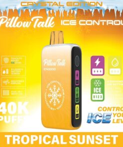 Pillow Talk Ice Control IC40000 Disposable Vape (5%, 40000 Puffs) - Tropical Sunset (Crystal Edition)