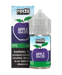 7 Daze Reds Salts Apple Grape Iced Nic Salt Vape Juice 30ml