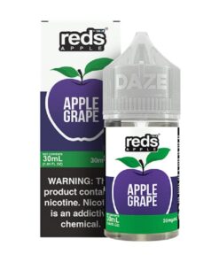7 Daze Reds Salts Apple Grape Nic Salt Vape Juice 30ml