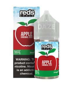 7 Daze Reds Salts Apple Original Iced Nic Salt Vape Juice 30ml