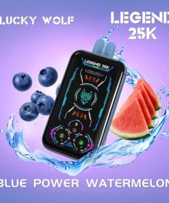 SnowWolf Lucky Wolf Legend 25K Disposable Vape (5%, 25000 Puffs) - Blue Power Watermelon