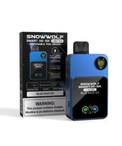 SnowWolf Smart HD 15K Disposable Vape (5%, 15000 Puffs) - Blue Razz Ice