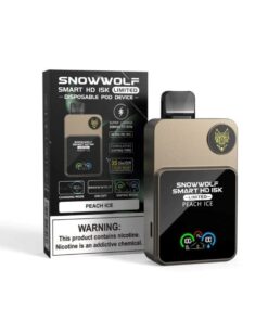 SnowWolf Smart HD 15K Disposable Vape (5%, 15000 Puffs) - Peach Ice