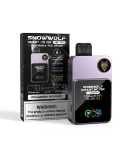 SnowWolf Smart HD 15K Disposable Vape (5%, 15000 Puffs) - Strawberry Melon Ice