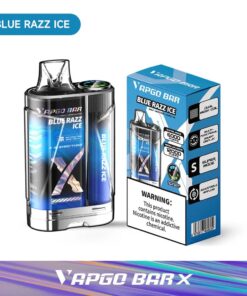 VAPGO BAR X 12K Disposable Vape  (5%, 12000 Puffs) - Blue Razz Ice