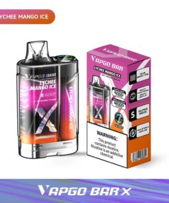 VAPGO BAR X 12K Disposable Vape  (5%, 12000 Puffs) - Lychee Mango Ice