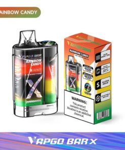 VAPGO BAR X 12K Disposable Vape  (5%, 12000 Puffs) - Rainbow Candy